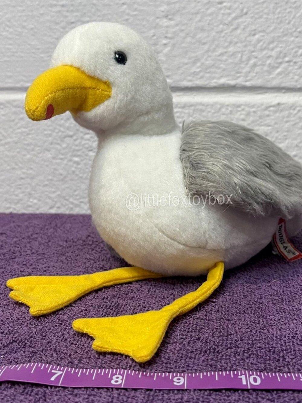 Douglas Seymour Seagull Plush 3826 2014 Gray White Bird Ocean Wildlife ESSA Cute